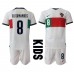 Tanie Strój piłkarski Portugalia Bruno Fernandes #8 Koszulka Wyjazdowej dla dziecięce MŚ 2022 Krótkie Rękawy (+ szorty)